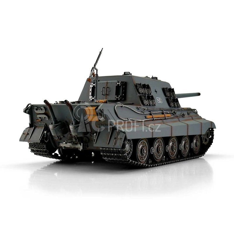 TORRO tank PRO 1/16 RC Jagdtiger šedý - infra - Poškozený
