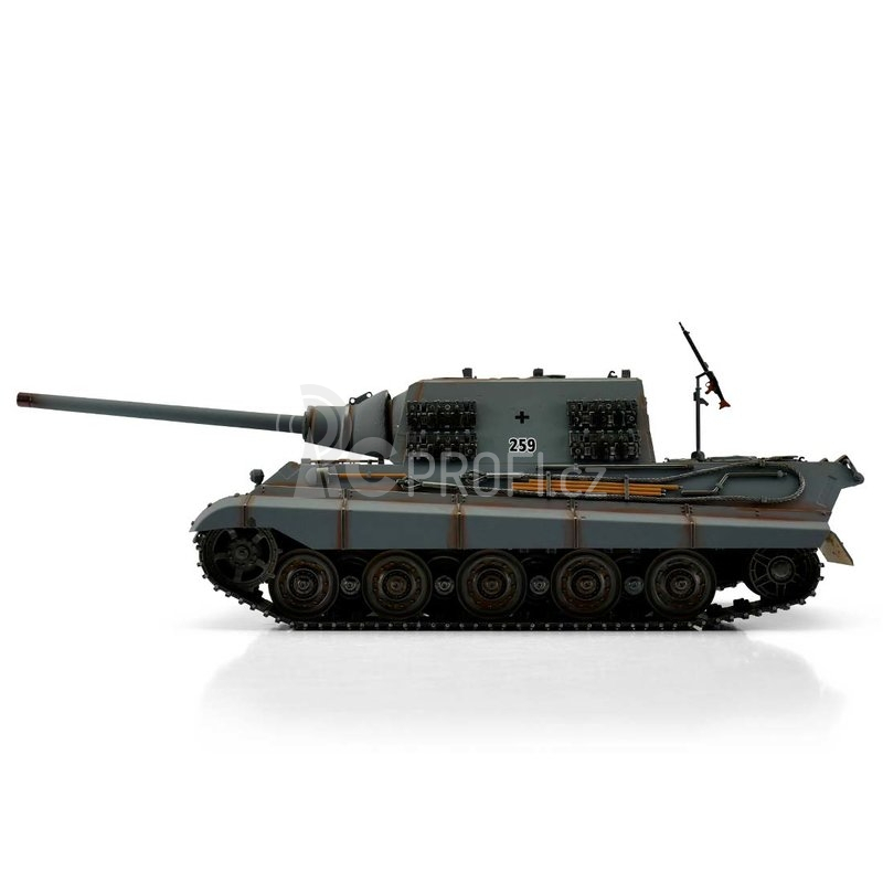 TORRO tank PRO 1/16 RC Jagdtiger šedý - infra - Poškozený
