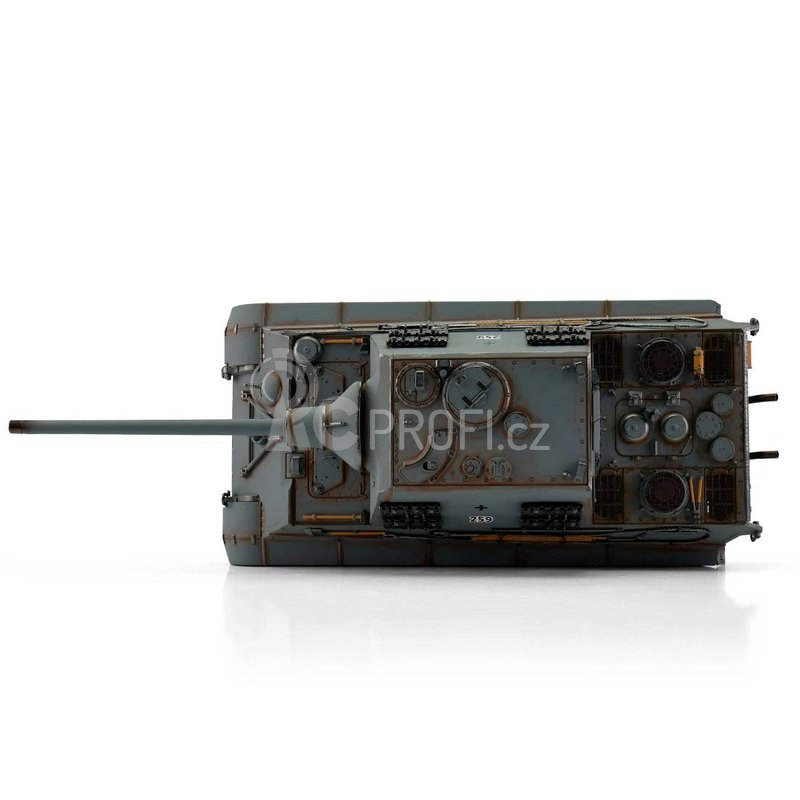 TORRO tank PRO 1/16 RC Jagdtiger šedý - infra - Poškozený
