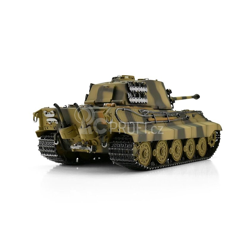 TORRO tank PRO 1/16 RC Königstiger vícebarevná kamufláž - infra IR - Servo