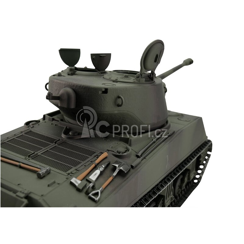 TORRO tank PRO 1/16 RC M4A3 Sherman 76mm maskovací kamufláž - BB Airsoft