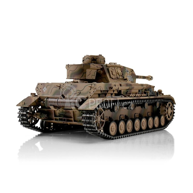 TORRO tank PRO 1/16 RC PzKpfw IV provedení G vícebarevná kamufláž - BB Airsoft