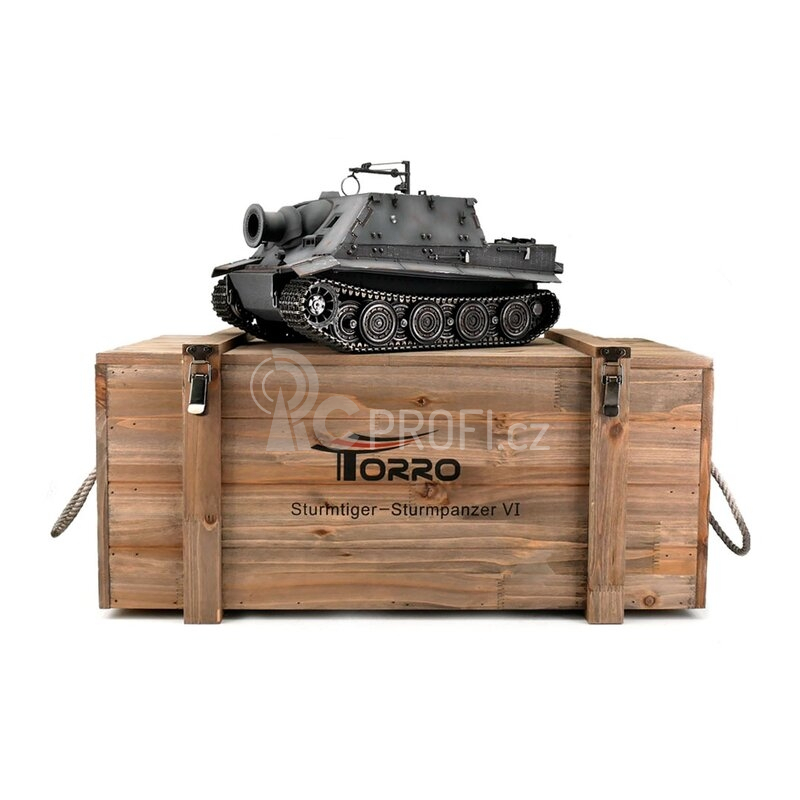TORRO tank PRO 1/16 RC Sturmtiger šedá kamufláž - infra IR