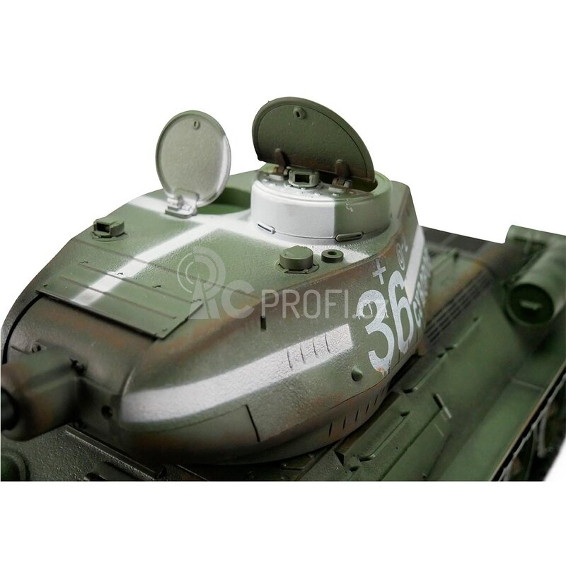 TORRO tank PRO 1/16 RC T-34/85 zelená kamufláž - BB Airsoft - kouř z hlavně