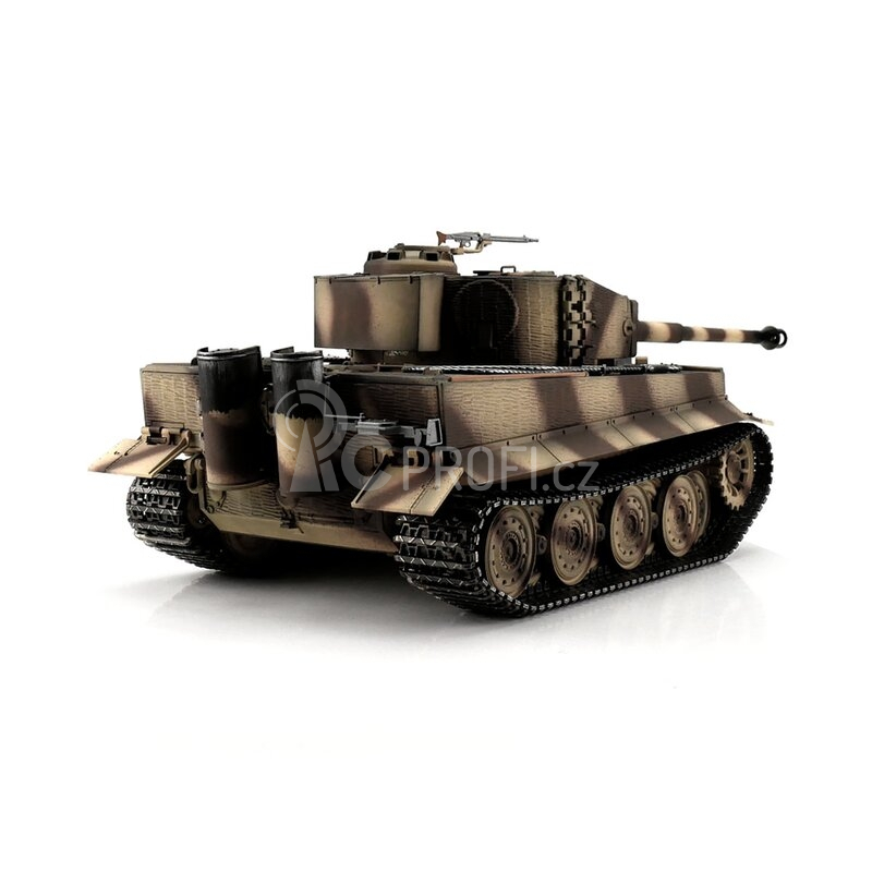 TORRO tank PRO 1/16 RC Tiger I pozdní verze pouštní kamufláž - infra IR - Servo