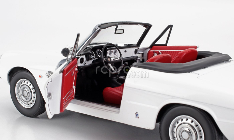 Touring modelcars Alfa romeo Duetto Spider 1600 Coda Tonda 1966 1:18 Bílá Černá
