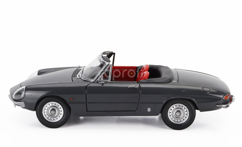 Touring modelcars Alfa romeo Duetto Spider 1600 Coda Tonda 1966 1:18 Grafitová Šedá