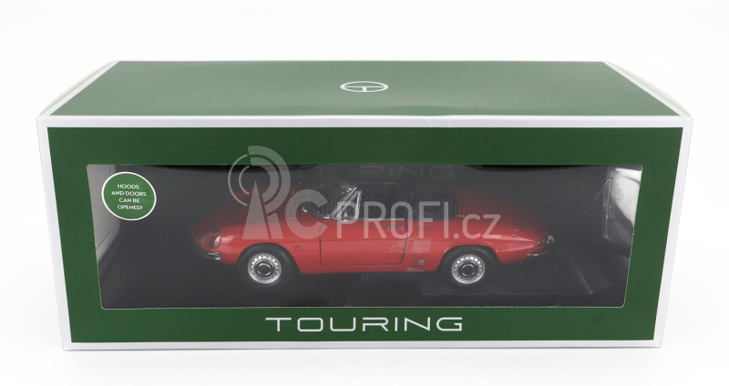 Touring modelcars Alfa romeo Duetto Spider 1600 Coda Tonda 1966 1:18 Red
