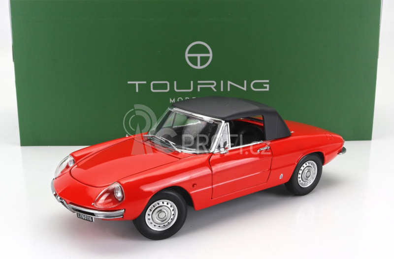 Touring modelcars Alfa romeo Duetto Spider 1600 Coda Tonda 1966 1:18 Red