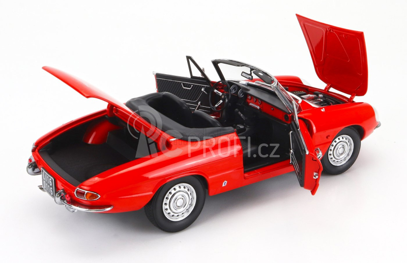 Touring modelcars Alfa romeo Duetto Spider 1600 Coda Tonda 1966 1:18 Red