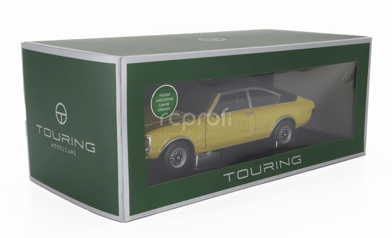 Touring modelcars Ford england Granada Consul 2.3l V6 Gt Coupe Ii Series 1975 1:18 Daytona Žlutá Černá