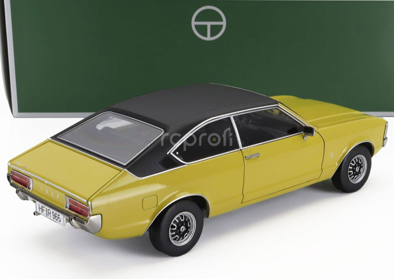 Touring modelcars Ford england Granada Consul 2.3l V6 Gt Coupe Ii Series 1975 1:18 Daytona Žlutá Černá