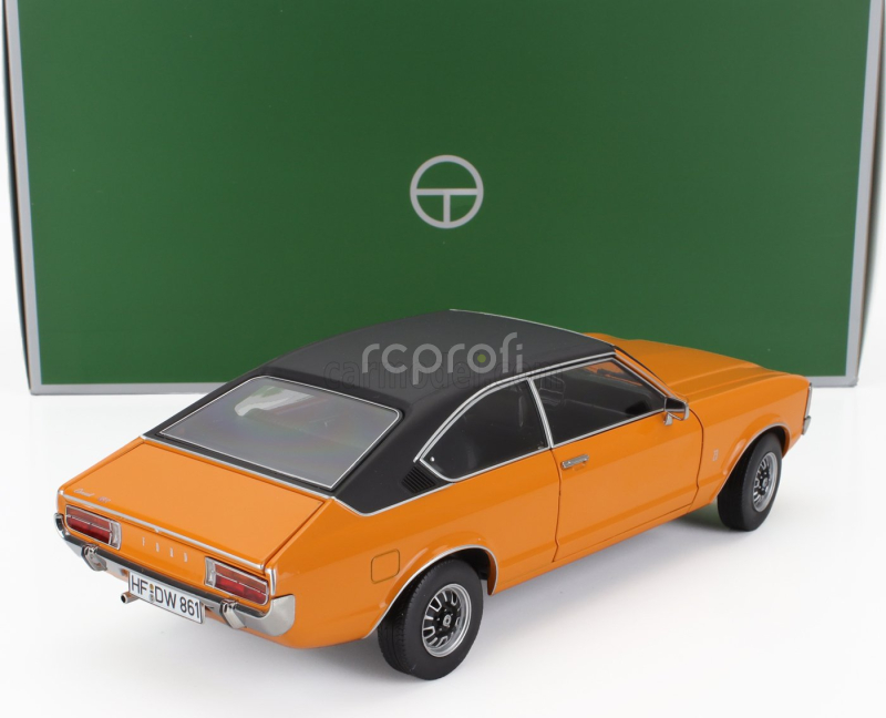 Touring modelcars Ford england Granada Consul 2.3l V6 Gt Coupe Ii Series 1975 1:18 Oranžová Černá