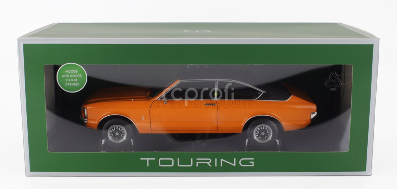 Touring modelcars Ford england Granada Consul 2.3l V6 Gt Coupe Ii Series 1975 1:18 Oranžová Černá