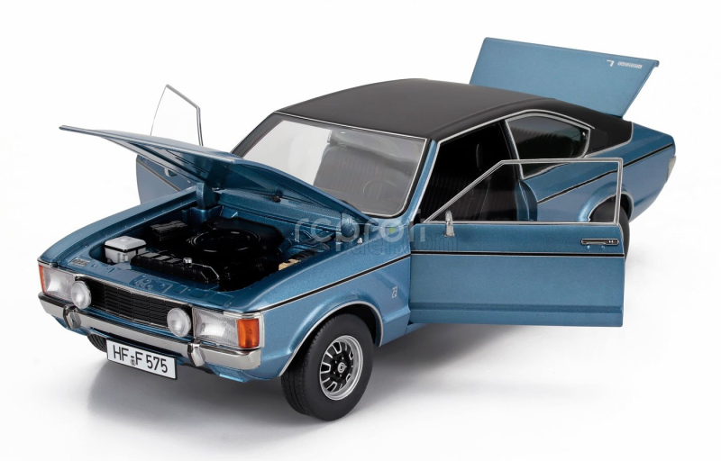 Touring modelcars Ford england Granada Consul 2.3l V6 Gt Coupe Ii Series 1975 1:18 Světle Modrá Met