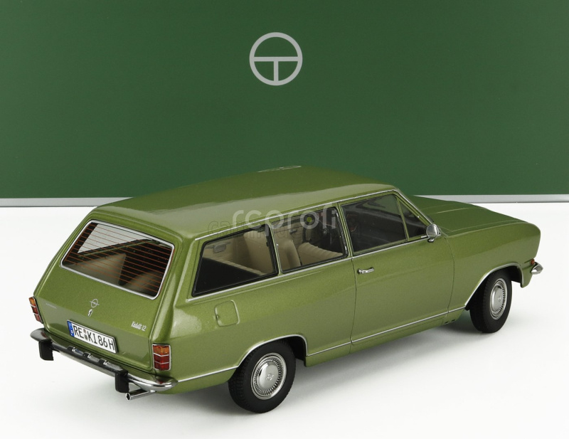 Touring modelcars Opel Kadett B Caravan Sw Station Wagon 1972 1:18 Citronově Zelená Met