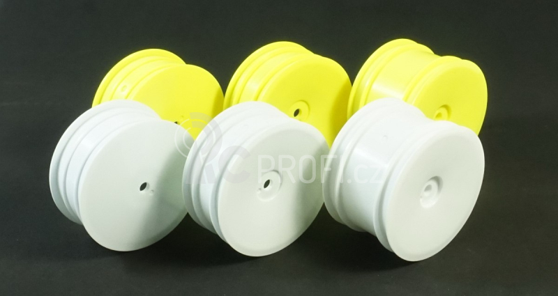 TPRO 1/10 2/4WD Off Road zadní bílé disky 12mm, 4 ks.