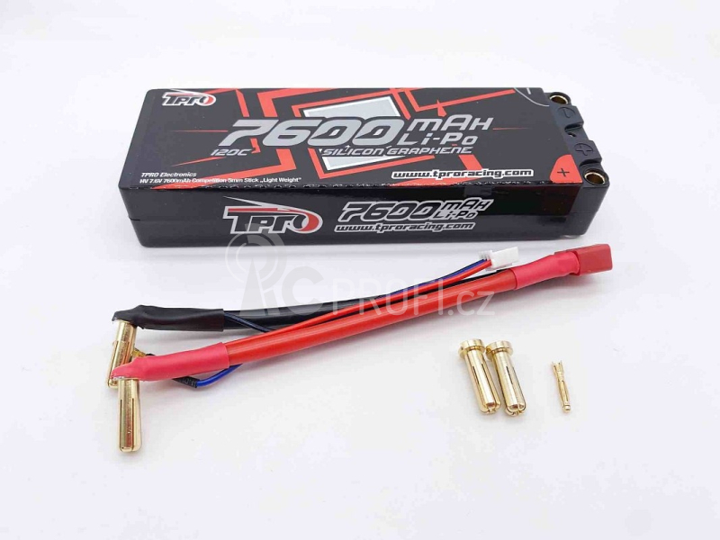 TPRO Electronics HV LIPO Competition 7,6V-7600mAh-120C-G5-Lehká váha