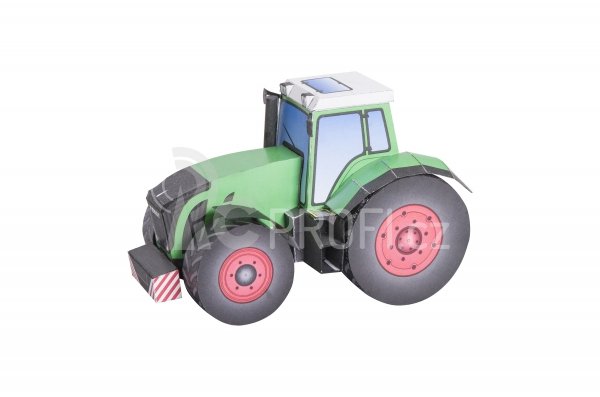 Traktory - zemědělská technika - 3 papírové modely