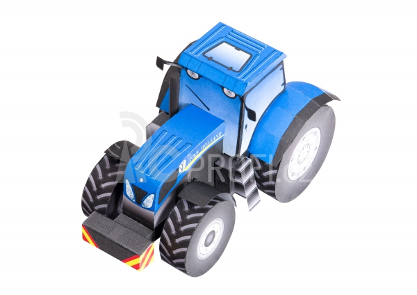 Traktory - zemědělská technika - 3 papírové modely