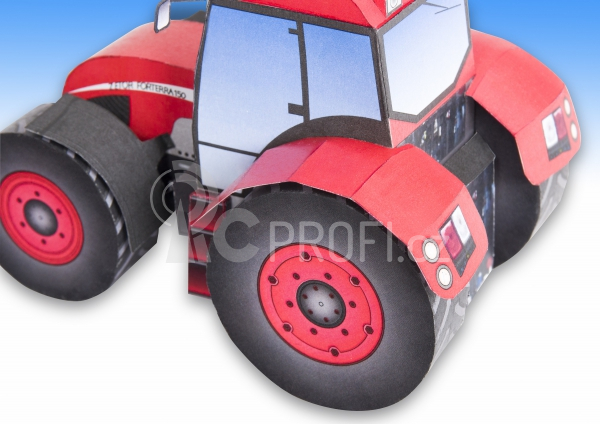 Traktory - zemědělská technika - 3 papírové modely