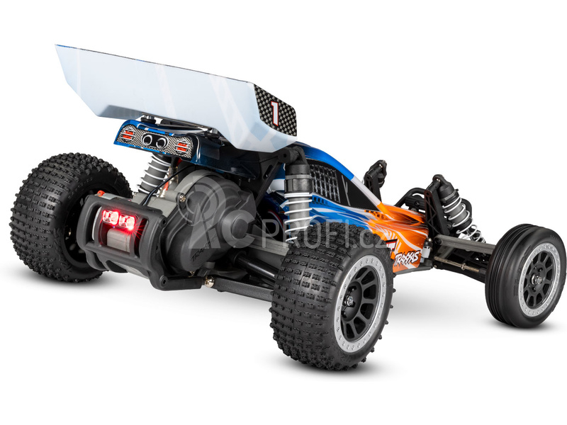 RC auto Traxxas Bandit 1:10 RTR s LED osvětlením, červeno-černá