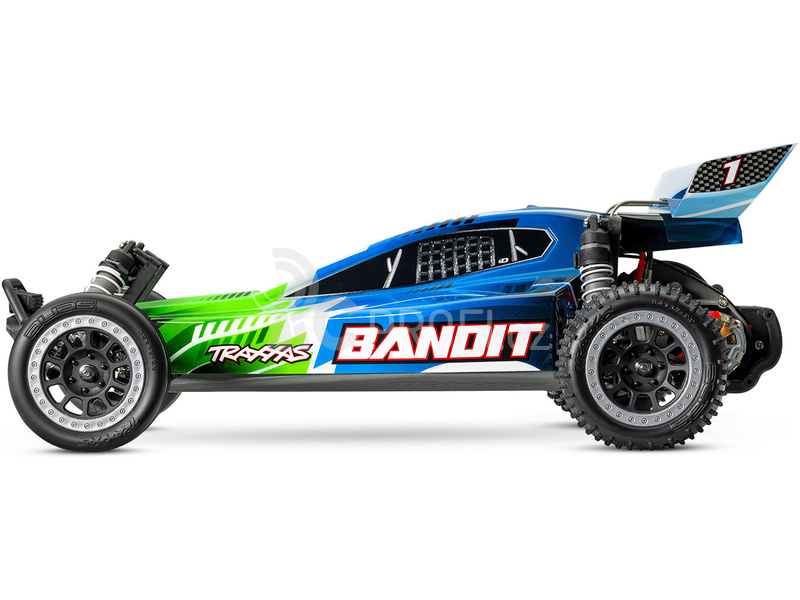 RC auto Traxxas Bandit 1:10 RTR s LED osvětlením, oranžová