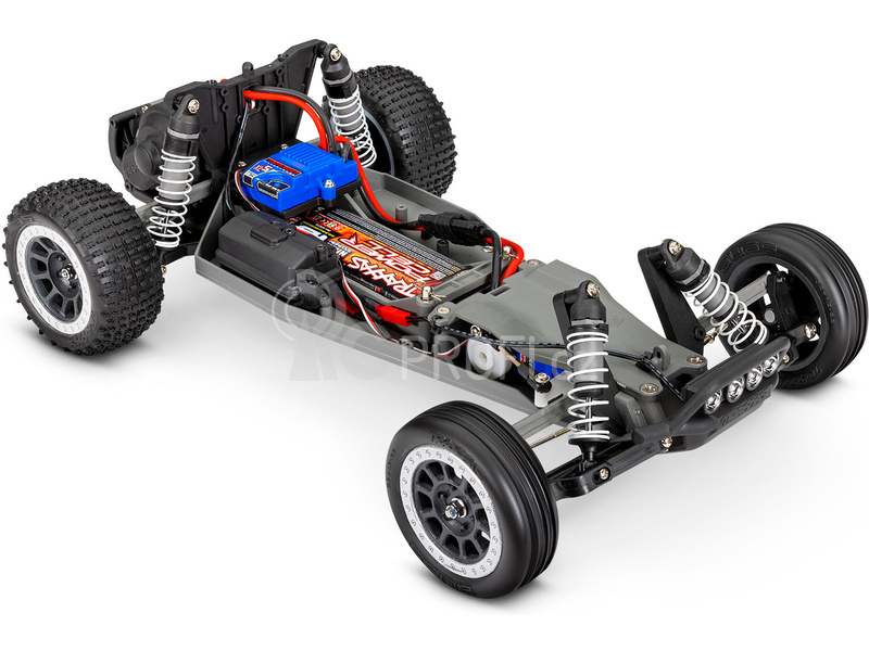 RC auto Traxxas Bandit 1:10 RTR s LED osvětlením, oranžová
