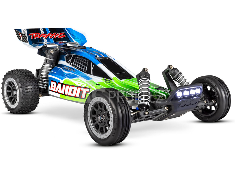 RC auto Traxxas Bandit 1:10 RTR s LED osvětlením, zelená