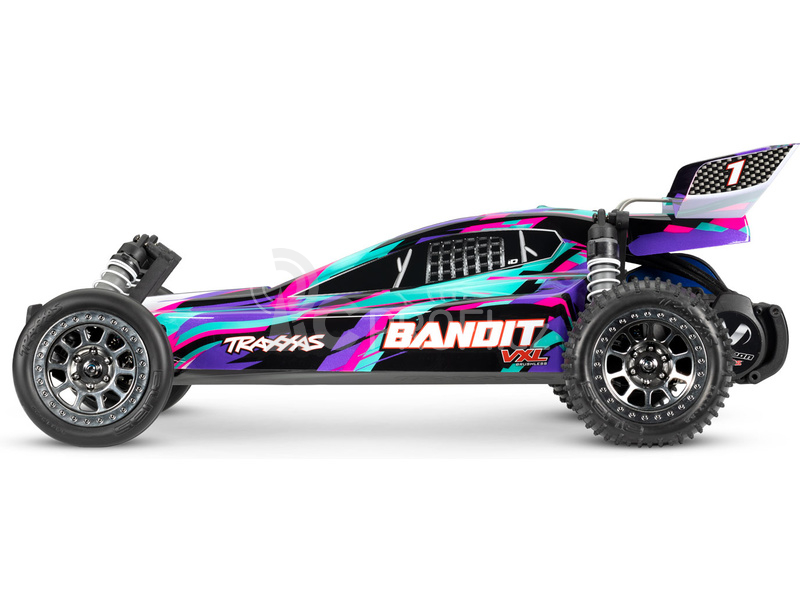 RC auto Traxxas Bandit 1:10 VXL RTR, fialová