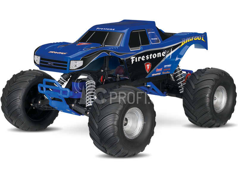 RC auto Traxxas Big Foot 1:10 RTR, bílomodročervená