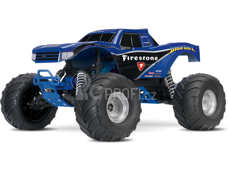 RC auto Traxxas Big Foot 1:10 RTR, bílomodročervená