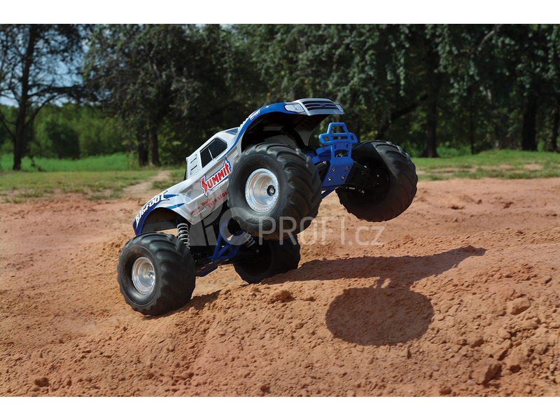 RC auto Traxxas Big Foot 1:10 RTR, bílomodročervená