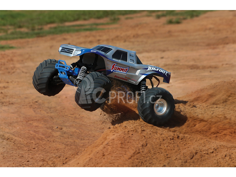 RC auto Traxxas Big Foot 1:10 RTR, bílomodročervená