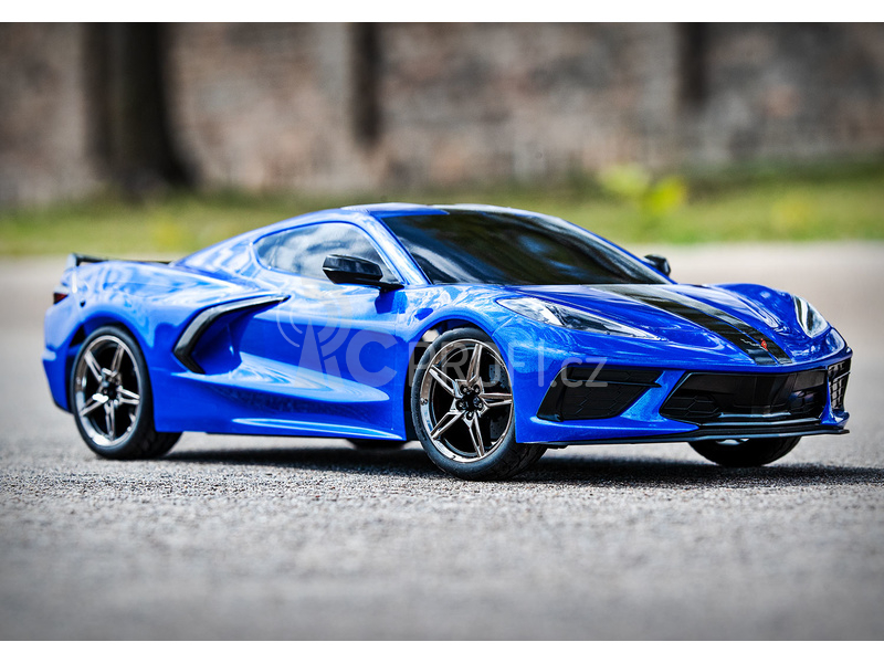 RC auto Traxxas Chevrolet Corvette Stingray 1:10 RTR, stříbrná