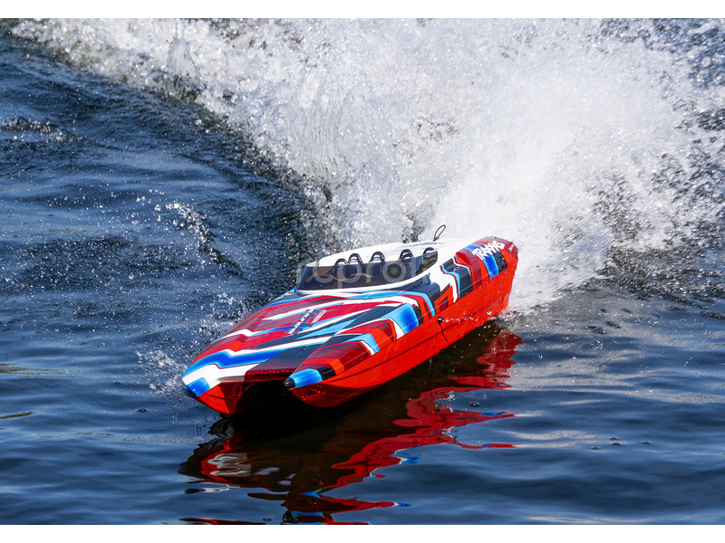 RC loď Traxxas DCB M41 RTR, červená