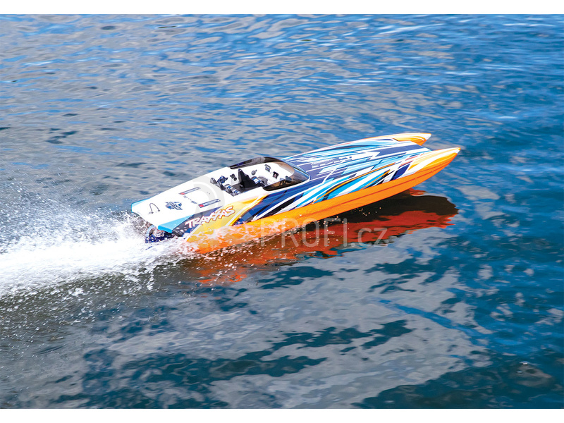 RC loď Traxxas DCB M41 TQi RTR, fialová