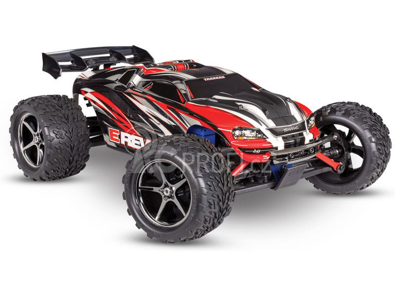 RC auto Traxxas E-Revo 1:16 RTR, červeno-modrá