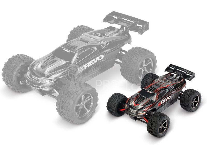 RC auto Traxxas E-Revo 1:16 RTR, stříbrná