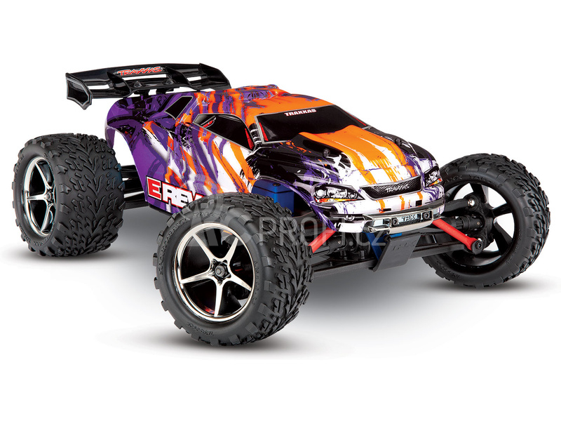 RC auto Traxxas E-Revo 1:16 VXL RTR, oranžová