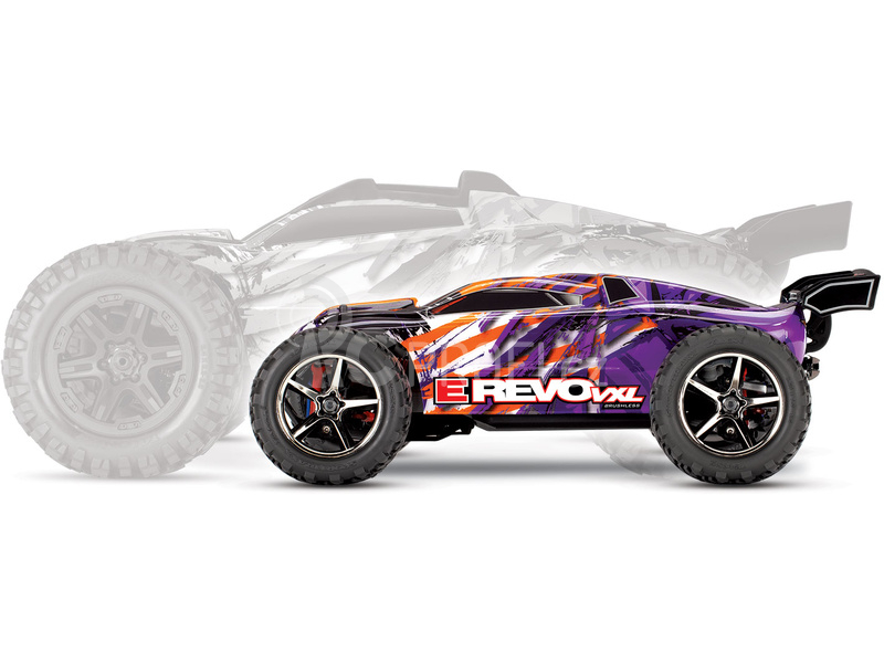 RC auto Traxxas E-Revo 1:16 VXL RTR, oranžová