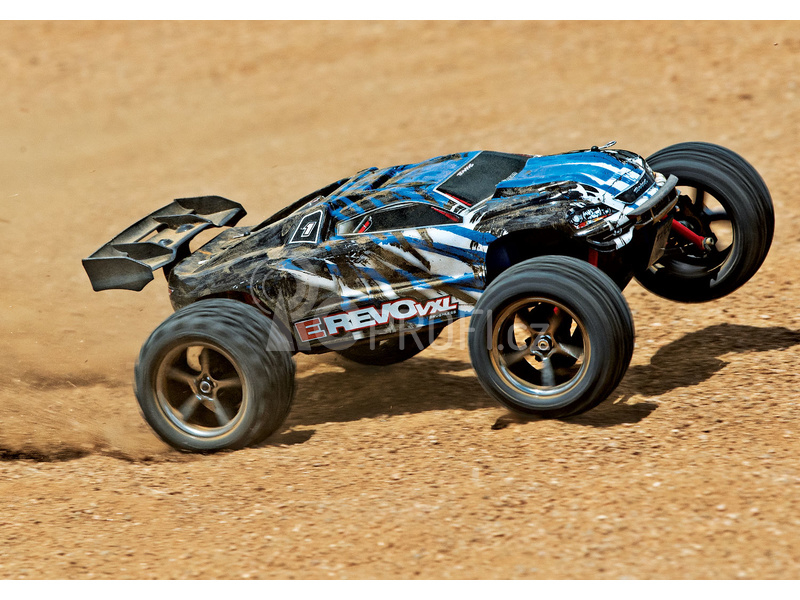 RC auto Traxxas E-Revo 1:16 VXL RTR, oranžová