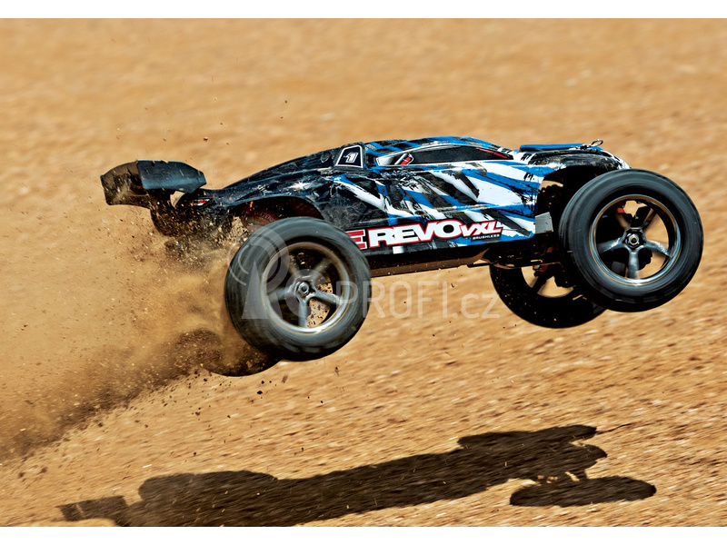 RC auto Traxxas E-Revo 1:16 VXL TQi RTR, modrá