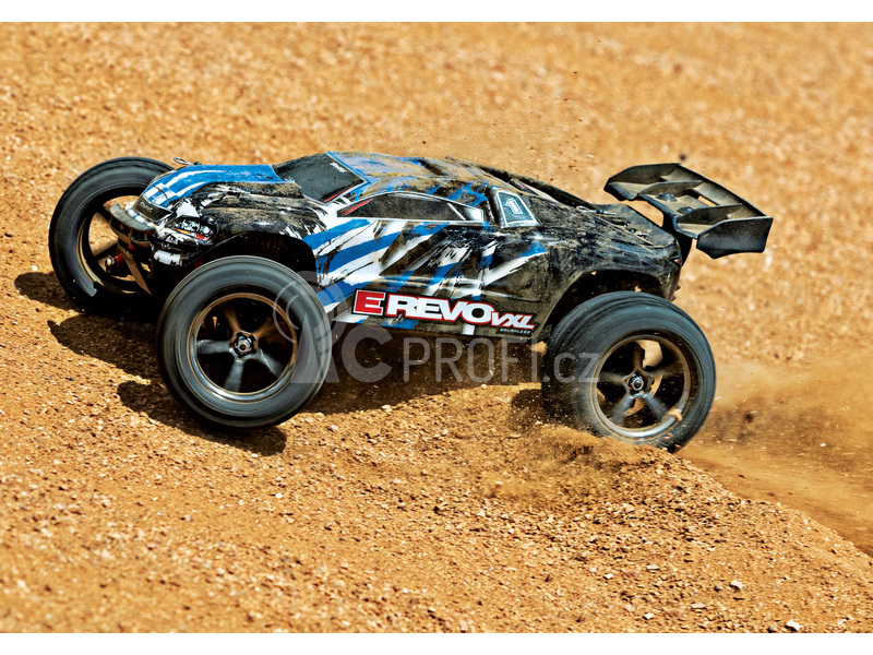 RC auto Traxxas E-Revo 1:16 VXL TQi RTR, modrá