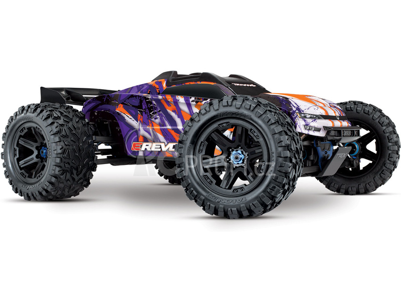 RC auto Traxxas E-Revo 1:8 VXL RTR, fialová
