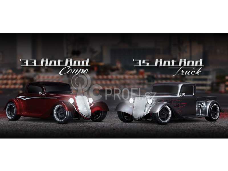 RC auto Traxxas Factory Five 35 Hot Rod Truck 1:10 RTR, červená