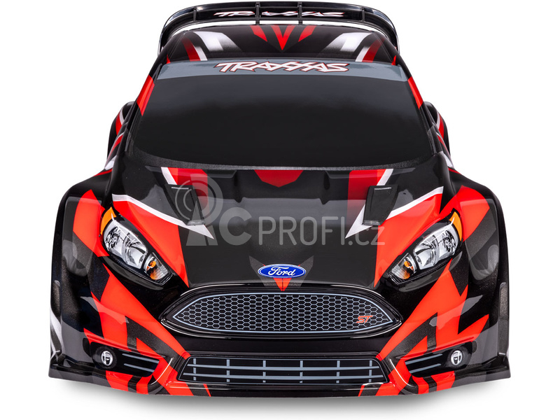 RC auto Traxxas Ford Fiesta 1:10 2BL 4WD RTR, červená