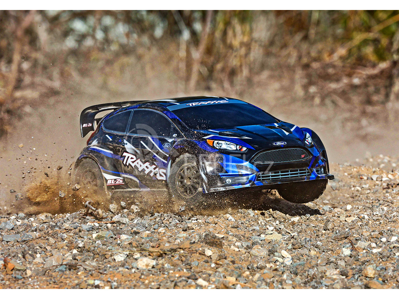 RC auto Traxxas Ford Fiesta 1:10 2BL 4WD RTR, červená