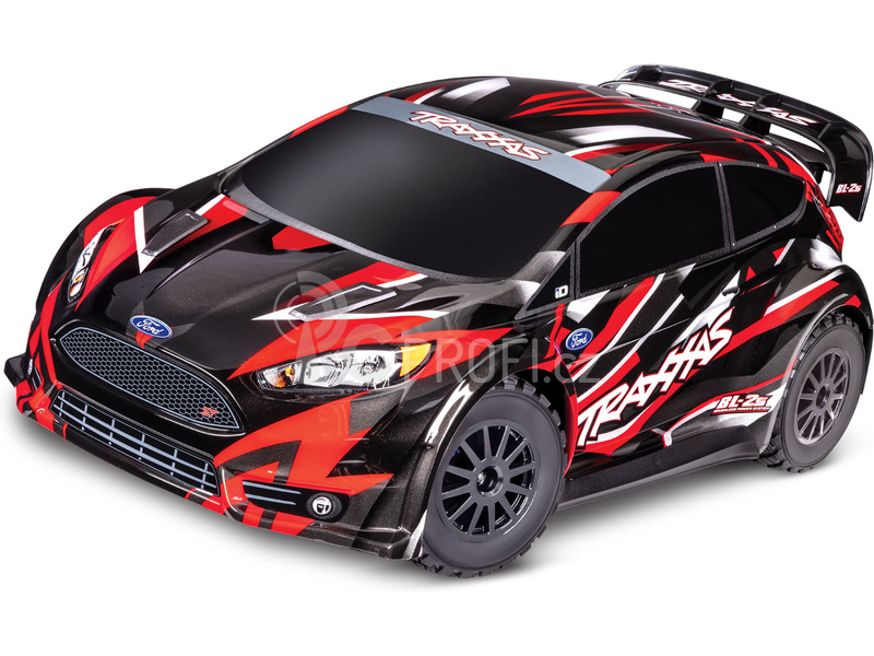 RC auto Traxxas Ford Fiesta 1:10 2BL 4WD RTR, modrá