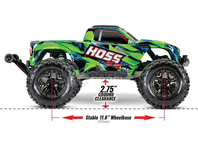 RC auto Traxxas Hoss 1:10 VXL 4WD TQi RTR, červená